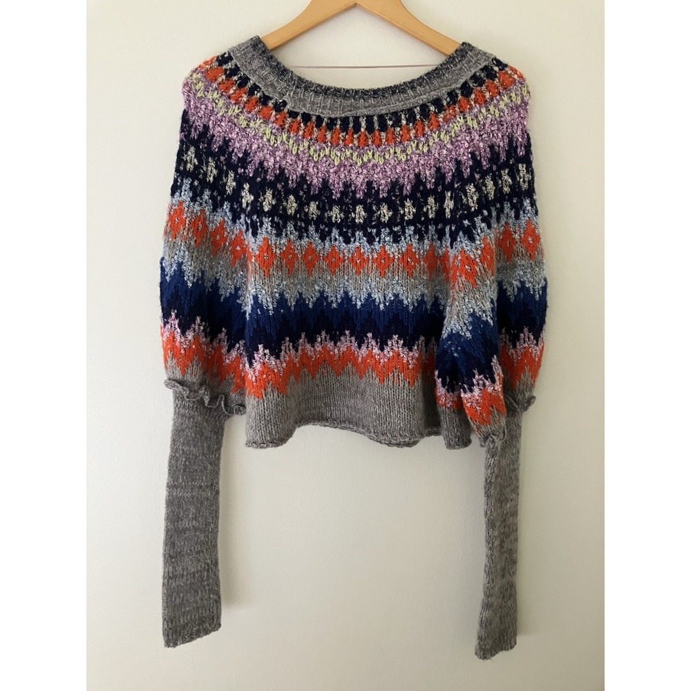 Free People Home For The Holidays Sweater Women's Sz Medium - Picture 4 of 7